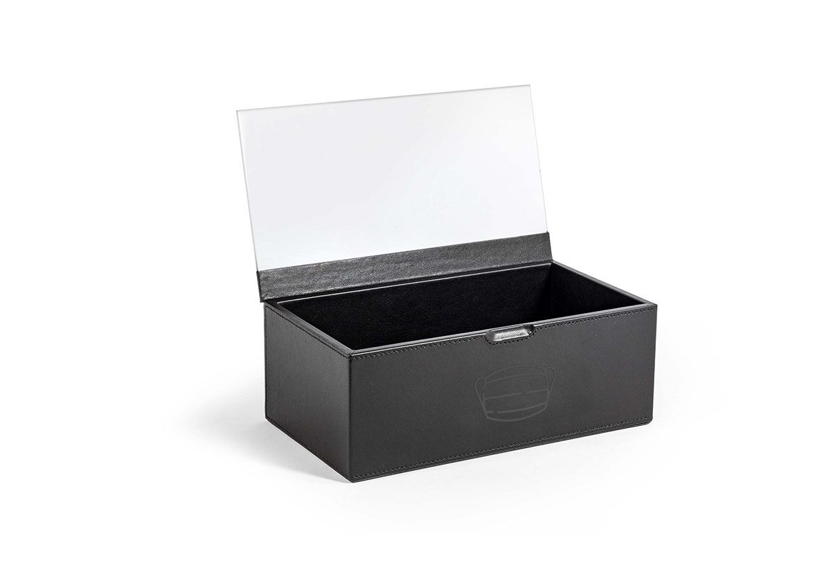 9.5” x 5.25” Clear Top London Box – Black