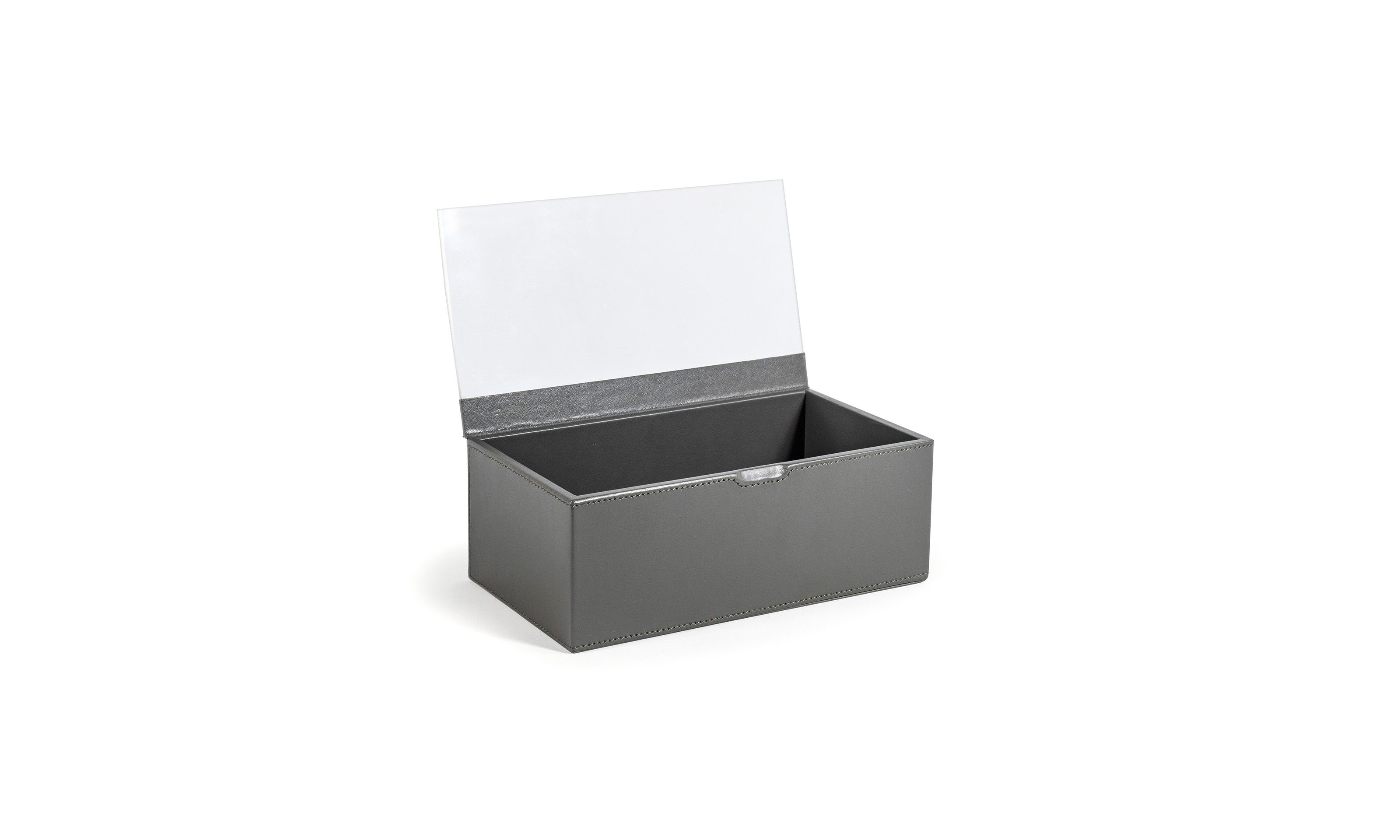 9.5” x 5.25” Clear Top London Box – Smoke 