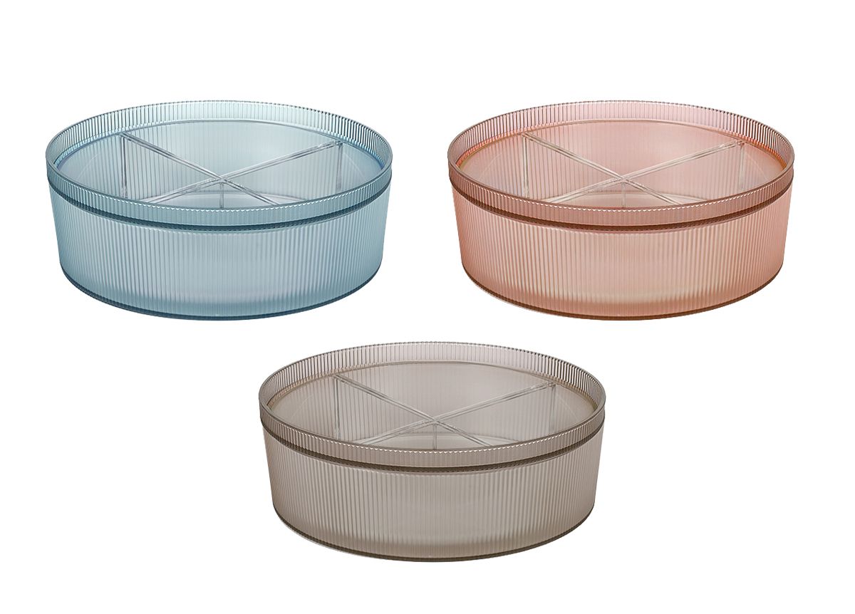 10.5" Round Gatsby™ Bento Box Set - Four Compartment