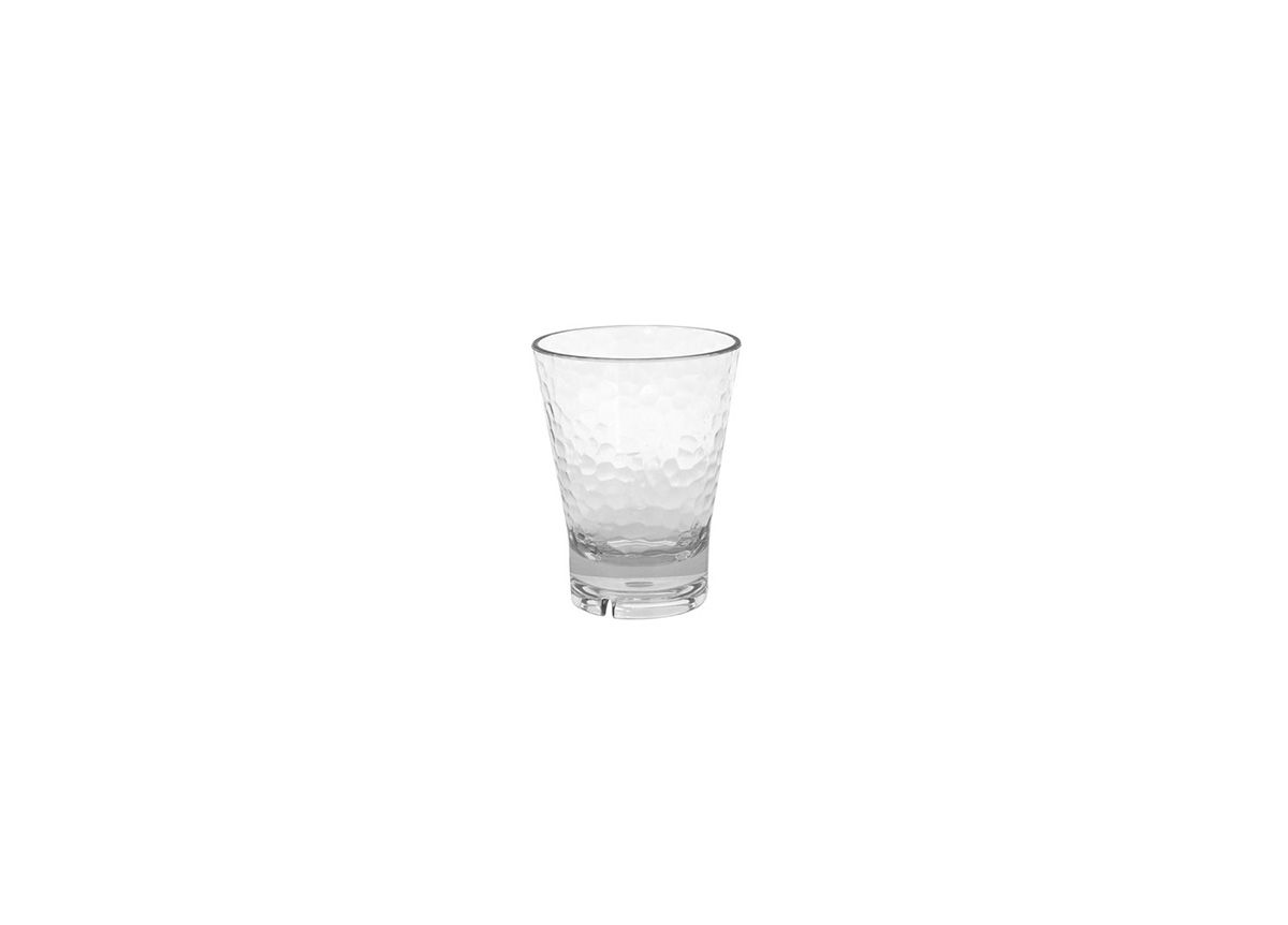 10 oz Drinkwise® Hammered Rocks - Clear