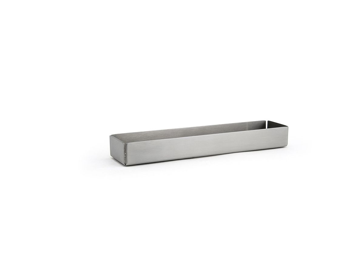 8.5" x 2" Brushed Stainless Holder - Silver