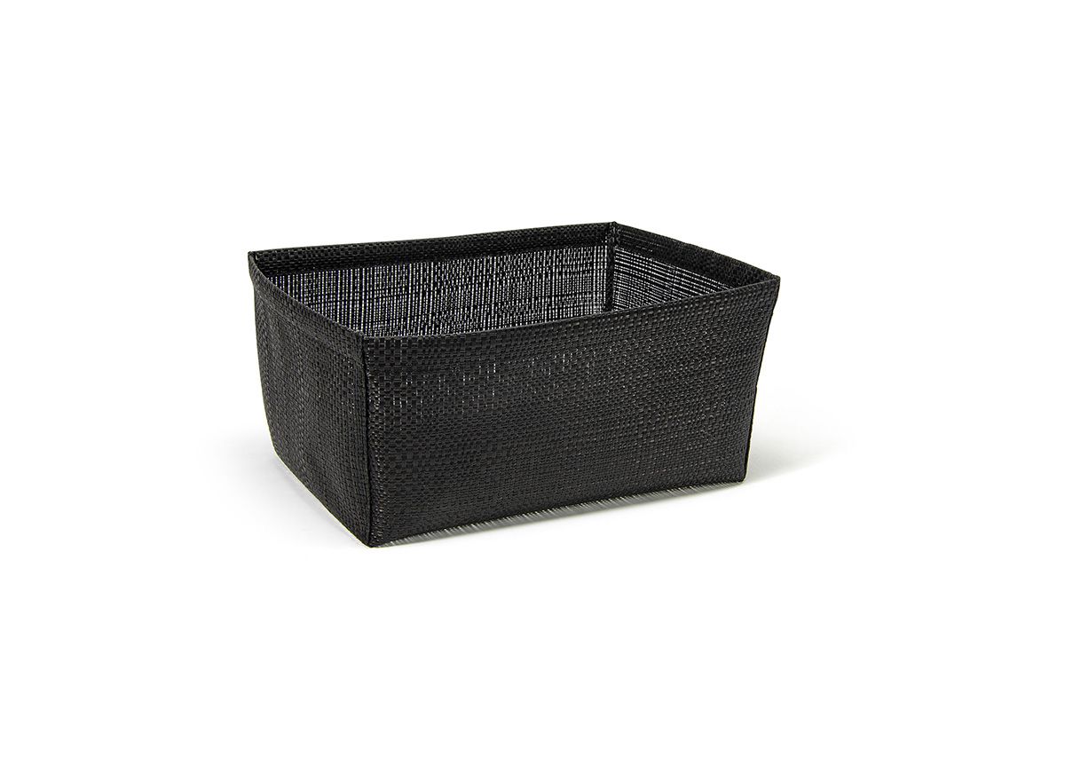 Cesta Metroweave® de 31,1 cm x 25,4 cm - Profunda - Tejido aleatorio negro