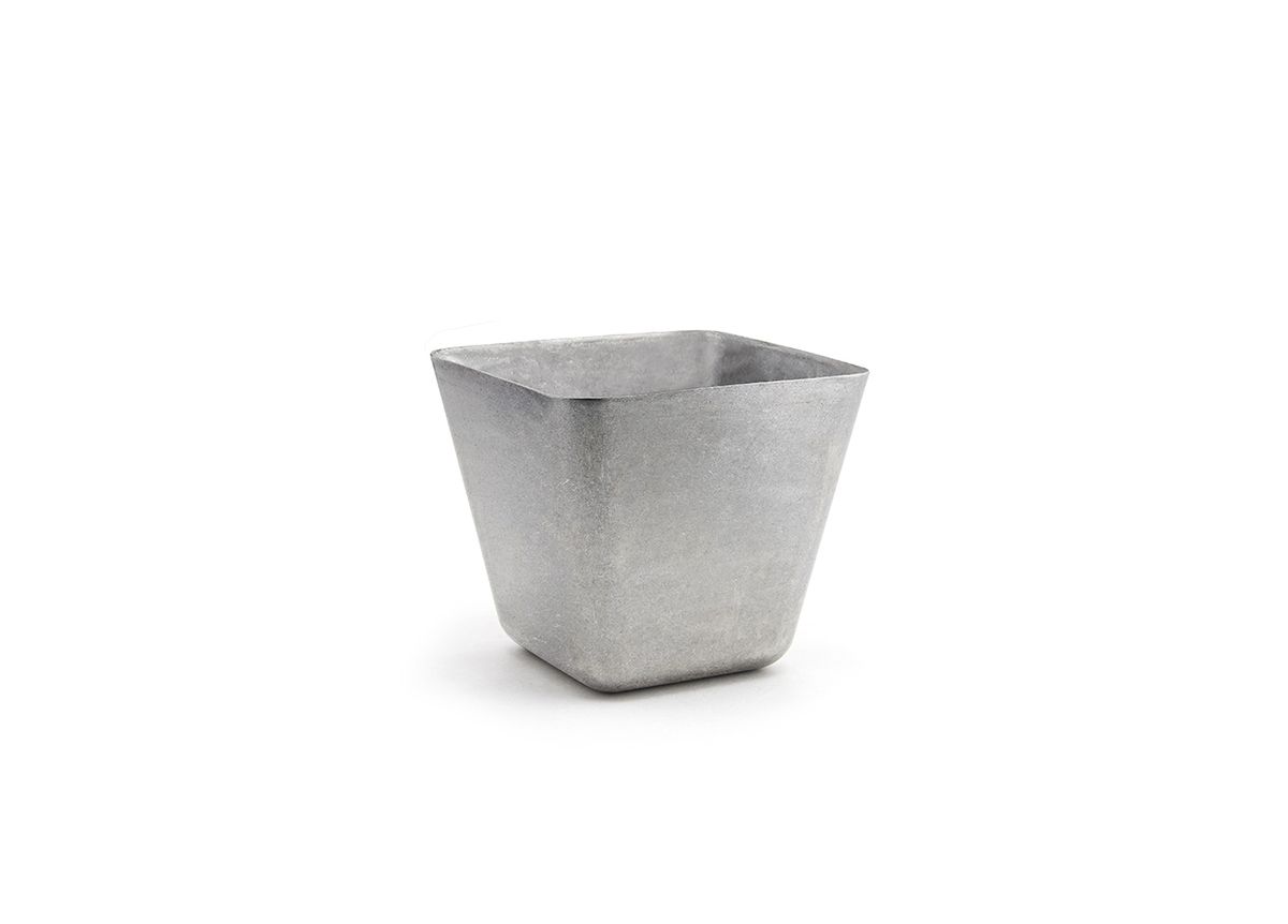 3.75" Square Stainless Tall Bowl - 19 oz - Antique