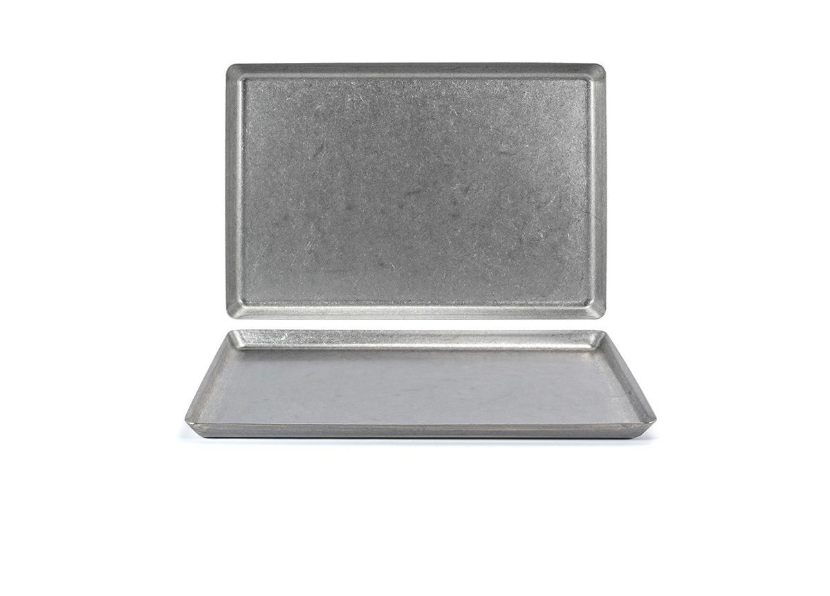 14" x 9.5" Stainless Tray - Antique
