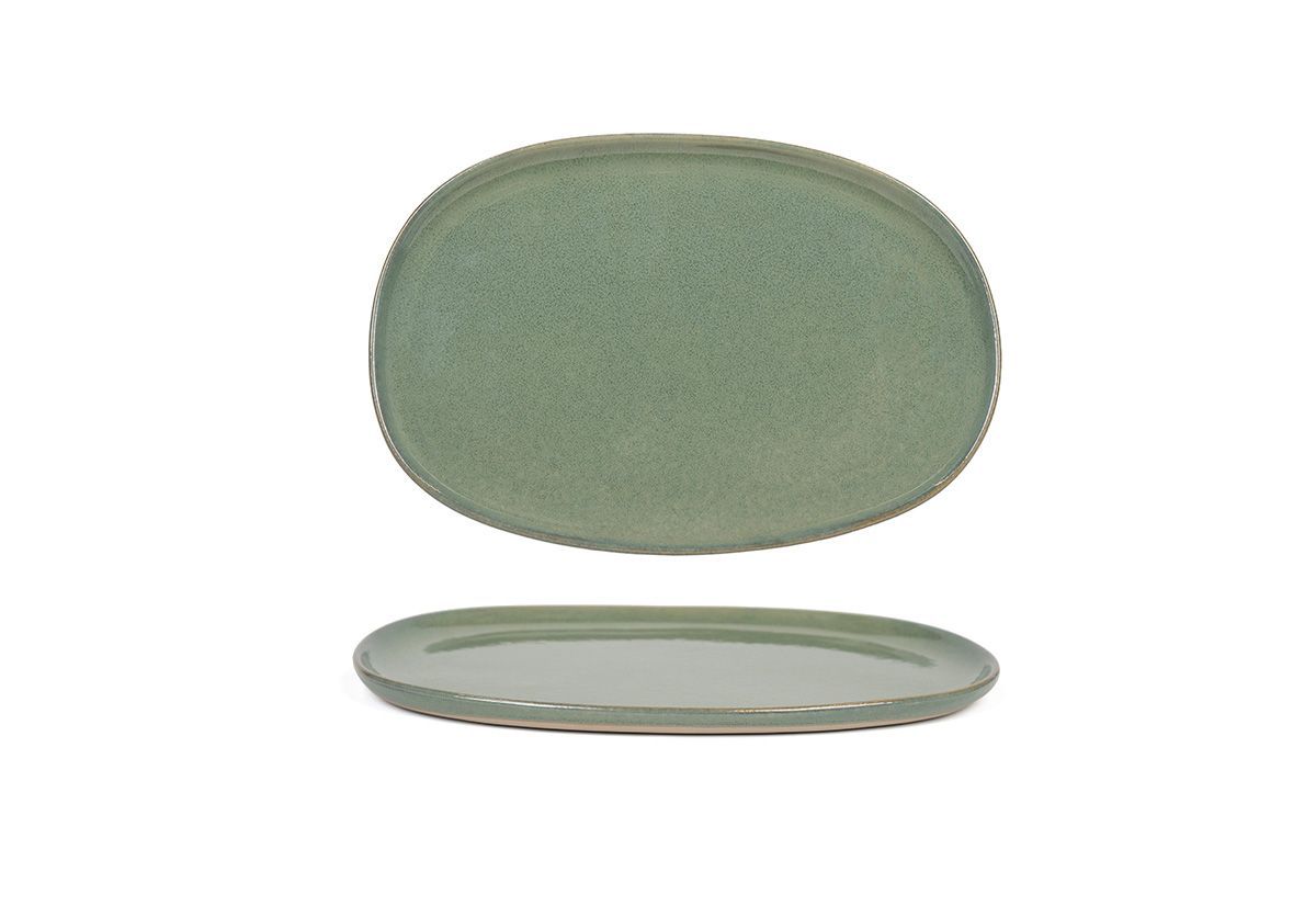 13" Oval Artefact® Tray - Moss