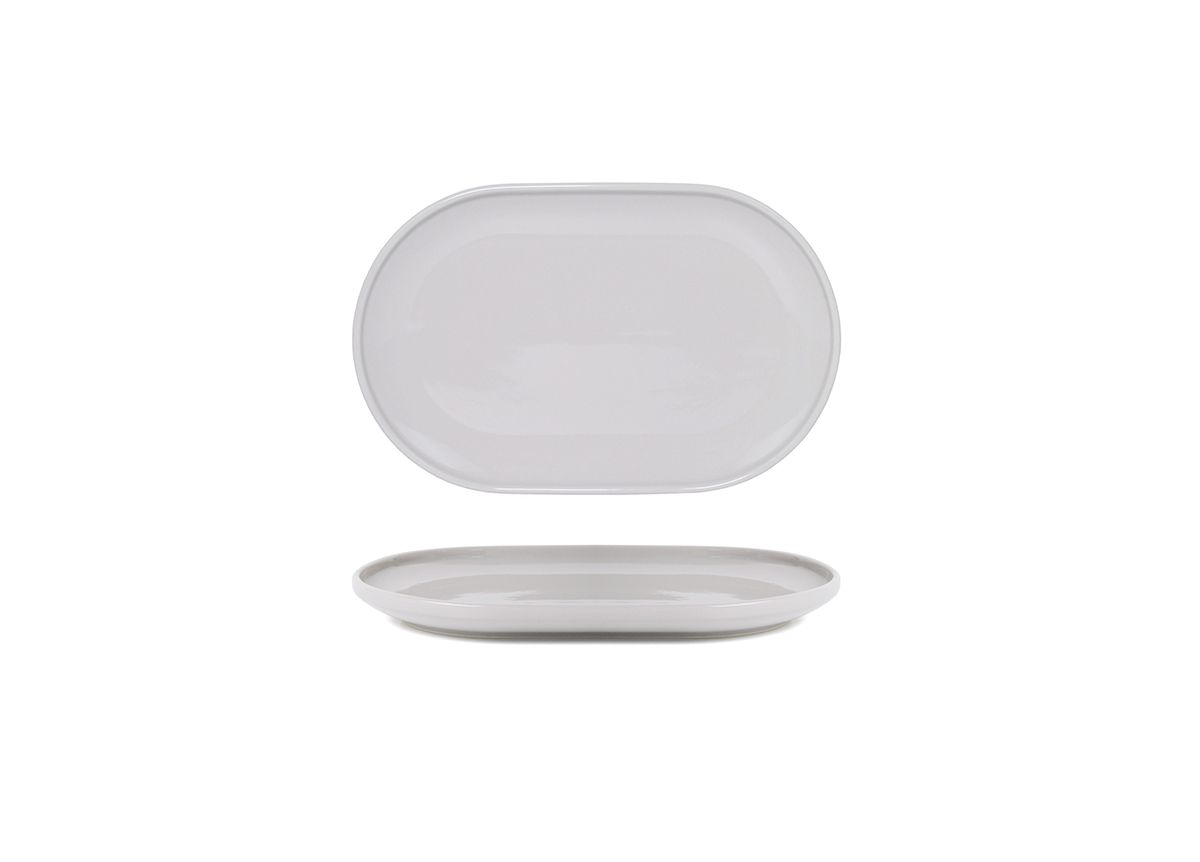 11" x 7" Oval Bevel™ Tray - Stone