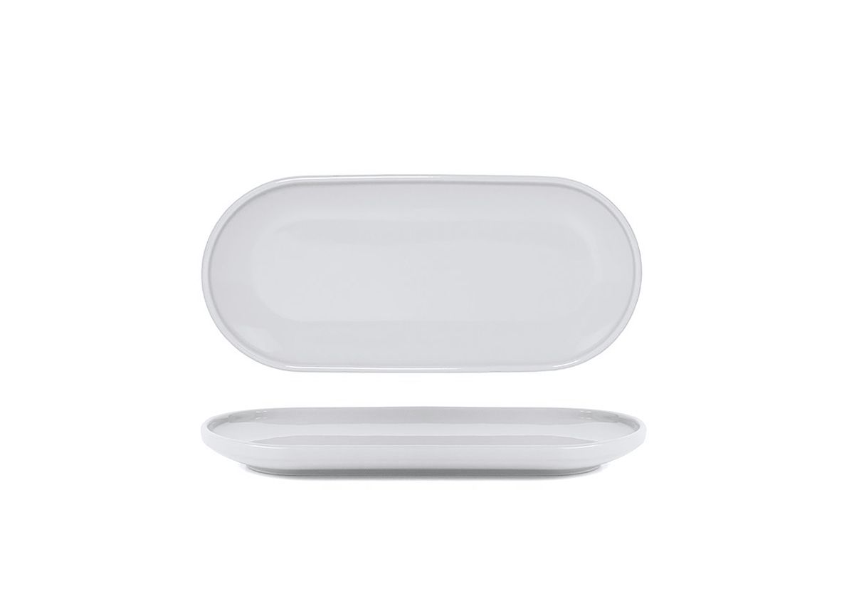 11" x 5" Oval Bevel™ Tray - Stone