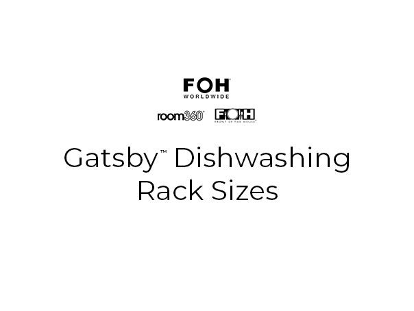 Gatsby™ Dishwashing Rack Sizes