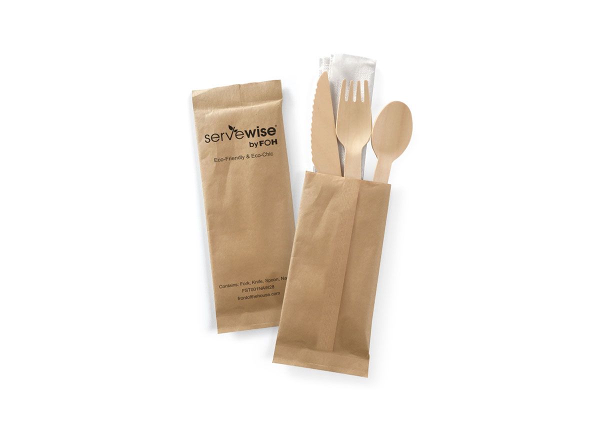 Servewise® Cutlery/Napkin Set - Pack 200