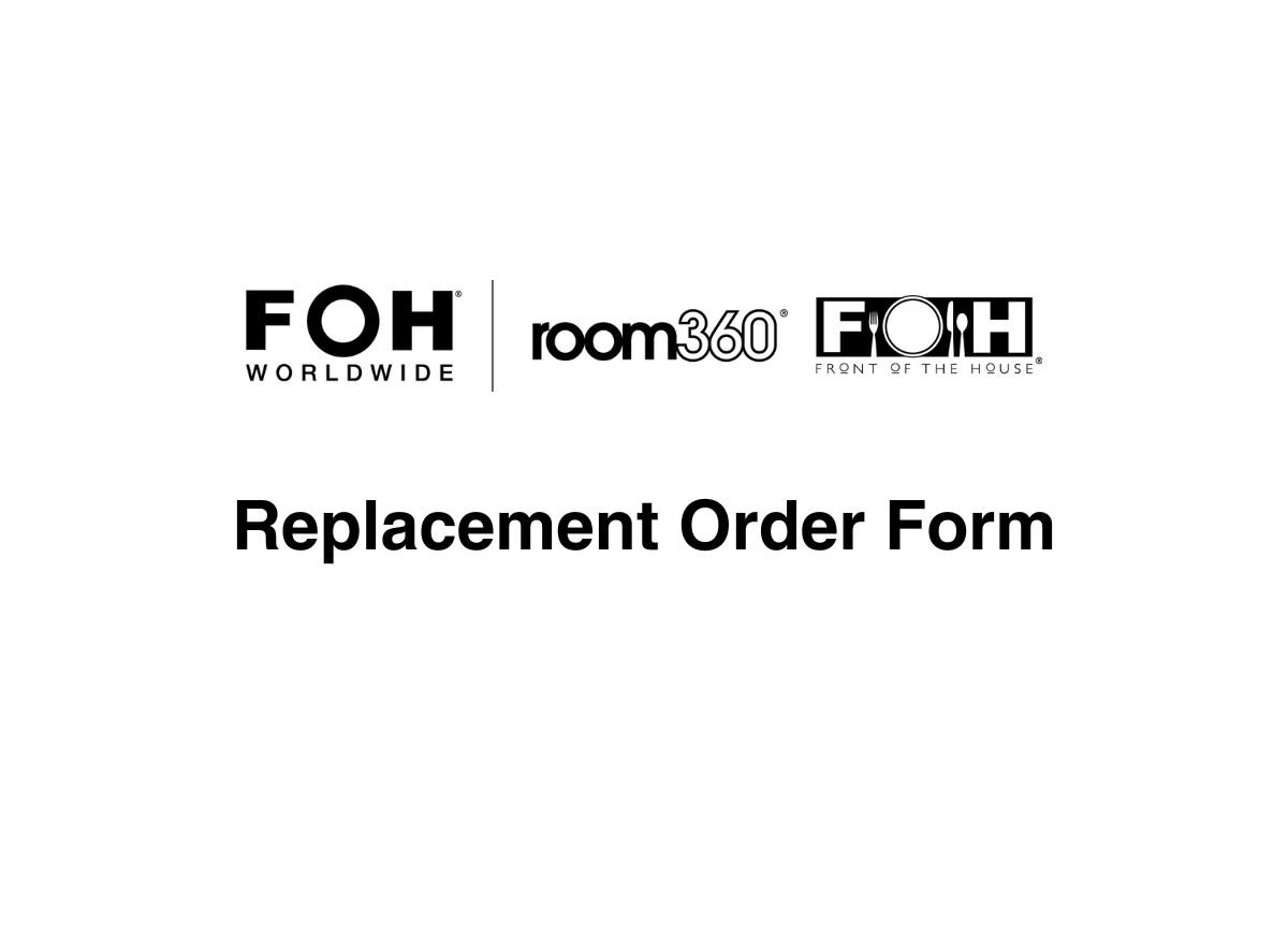 Replacement Order Form