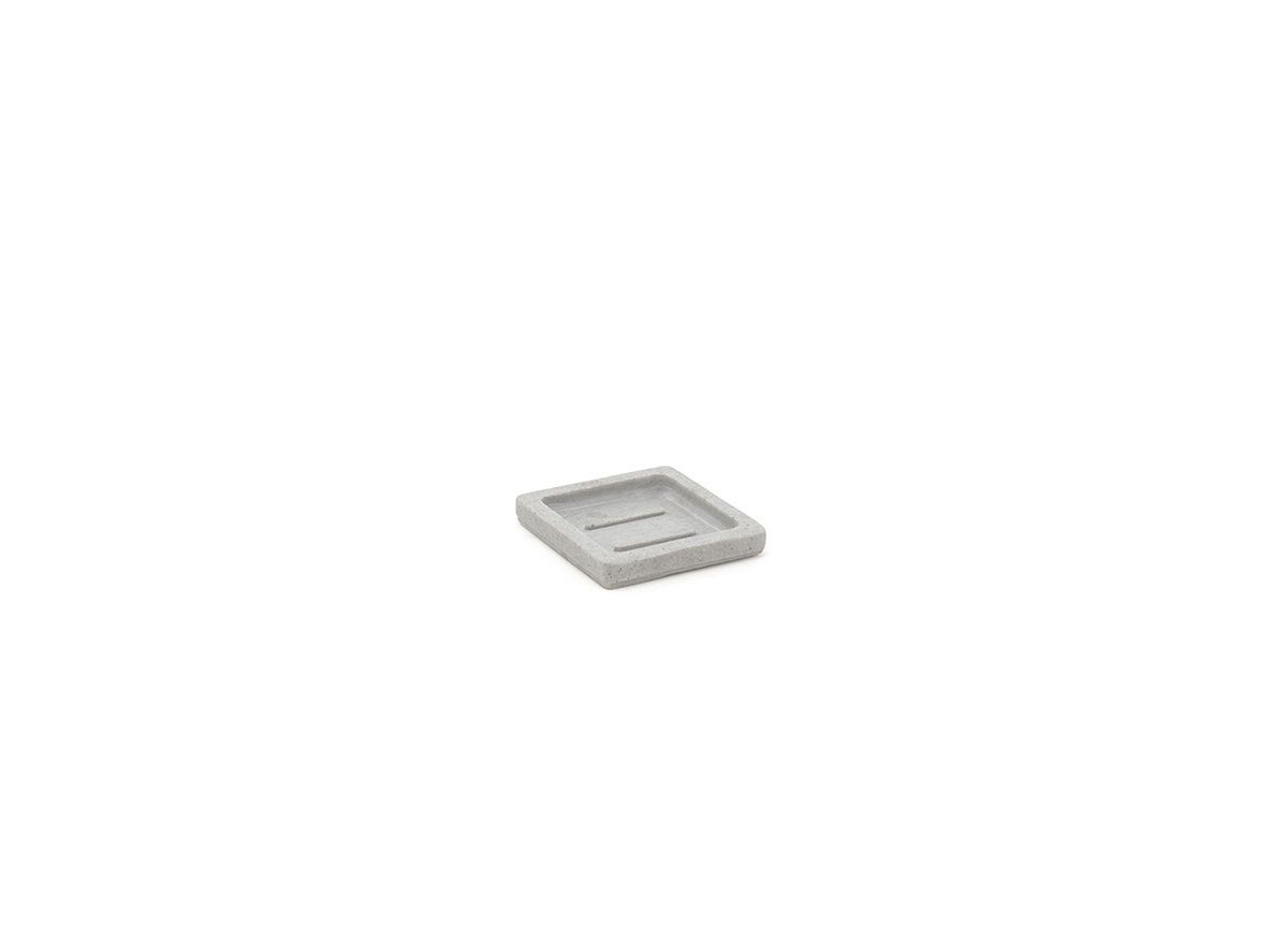 4.25" Square Seattle Dish - Cement Grey