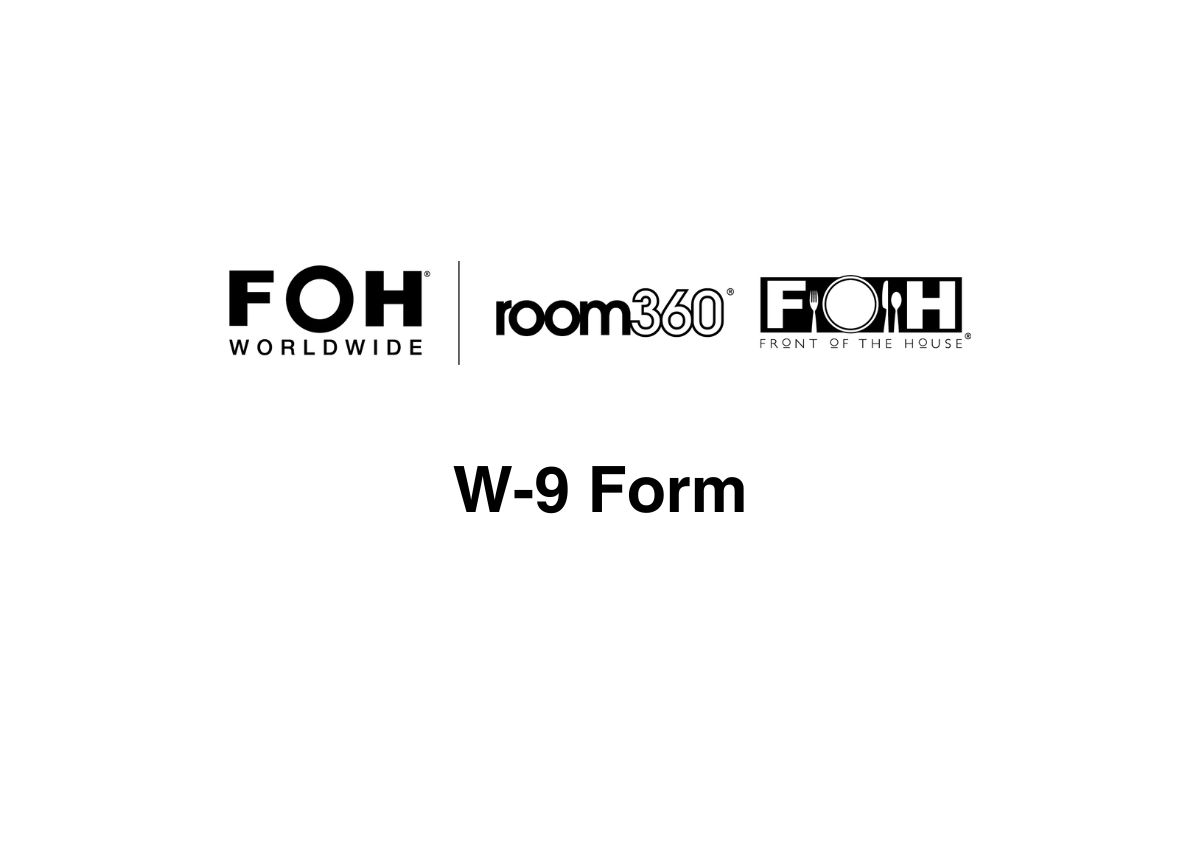 FOH W-9 Form