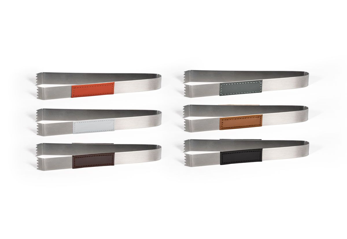 7" Brushed Stainless Tongs