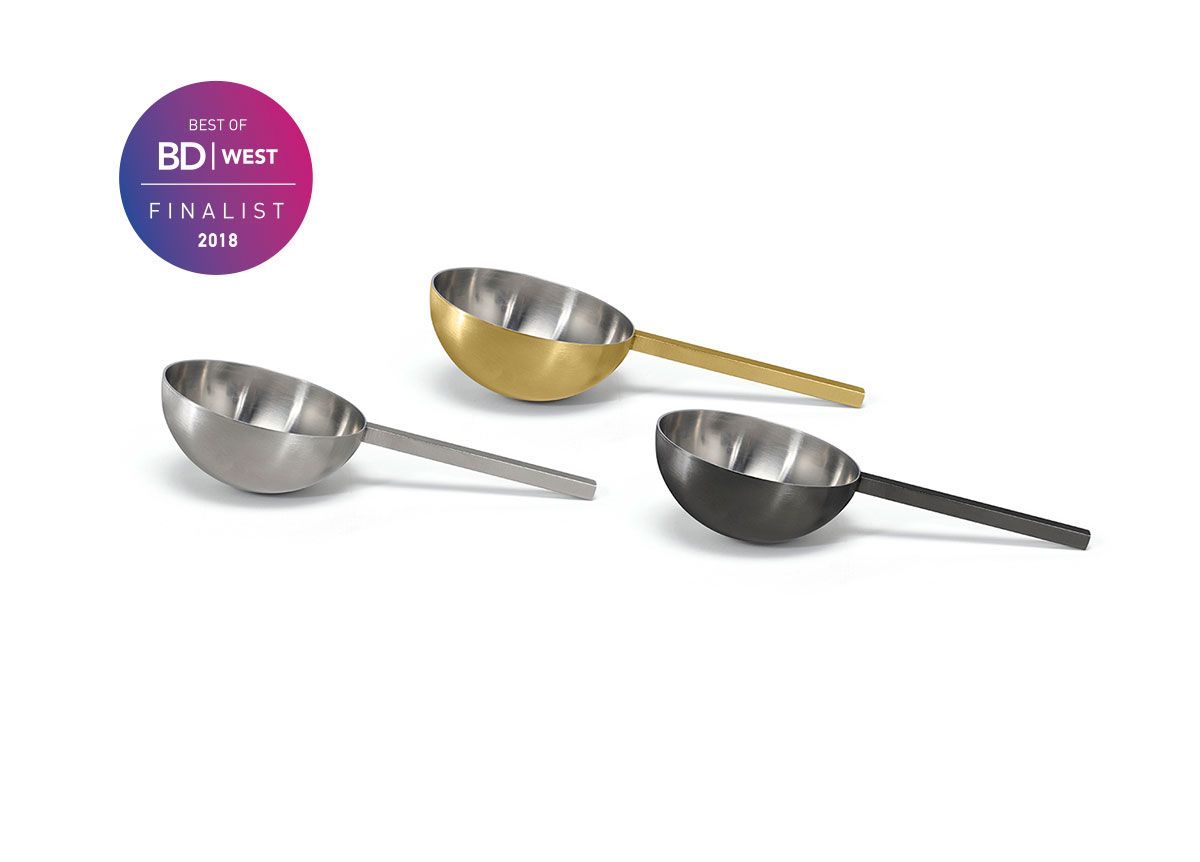 6" Brushed Stainless Scoop