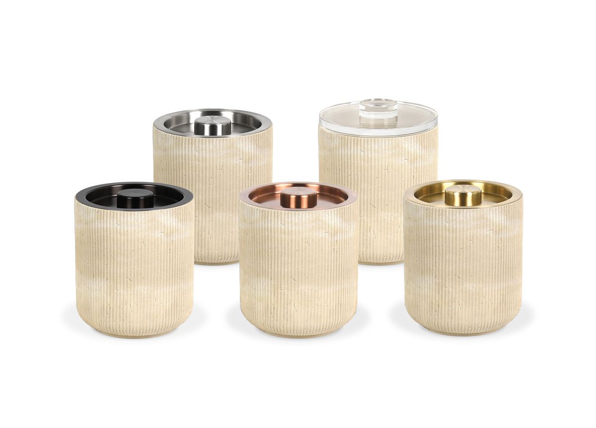 2 qt Round Casablanca Ice Bucket - Sandstone