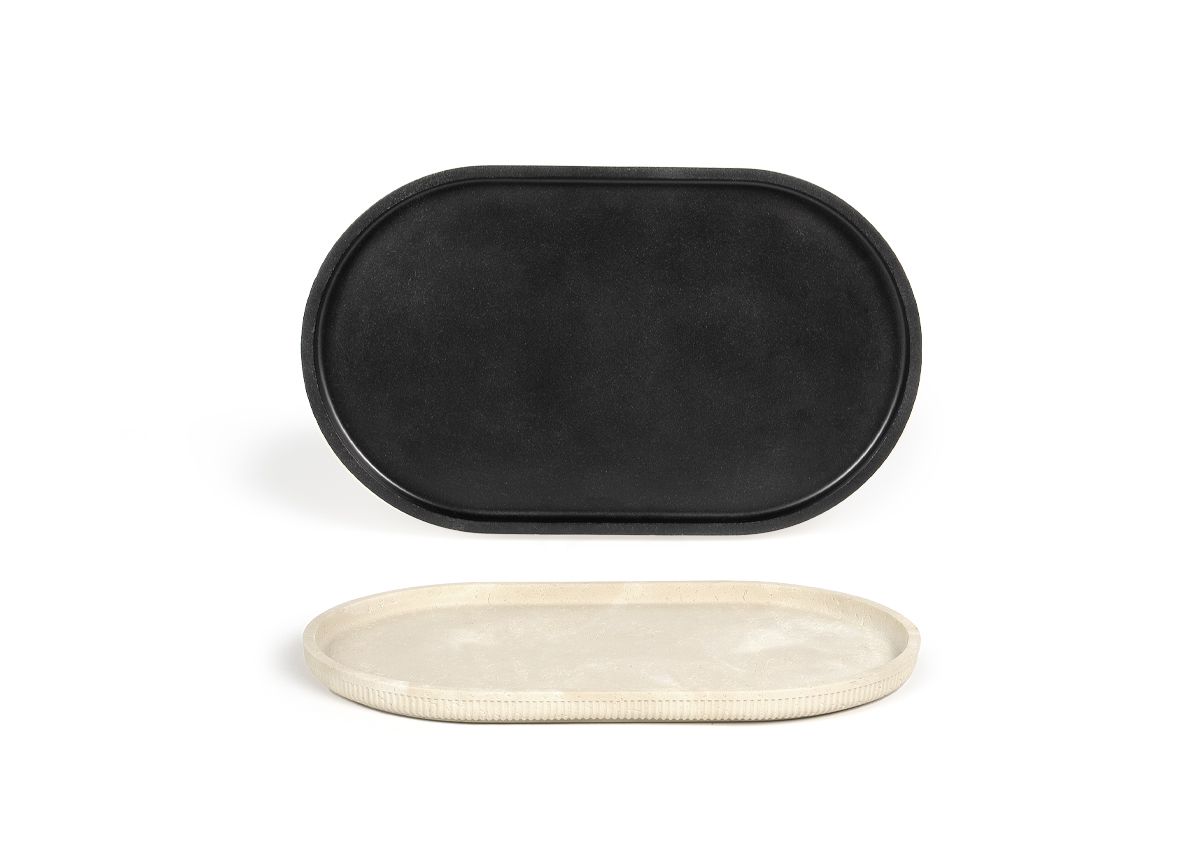 15" Oval Casablanca Tray