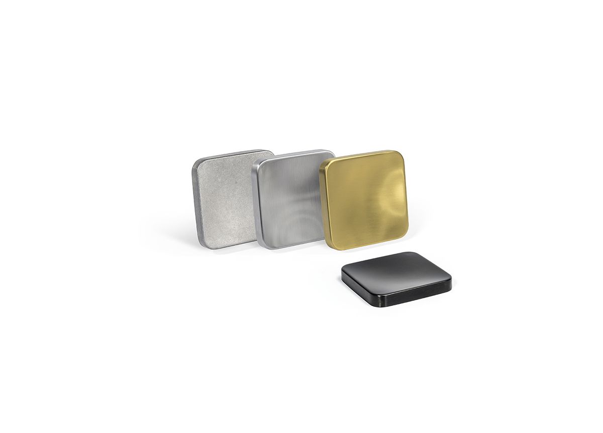 4" Square Stainless Dish