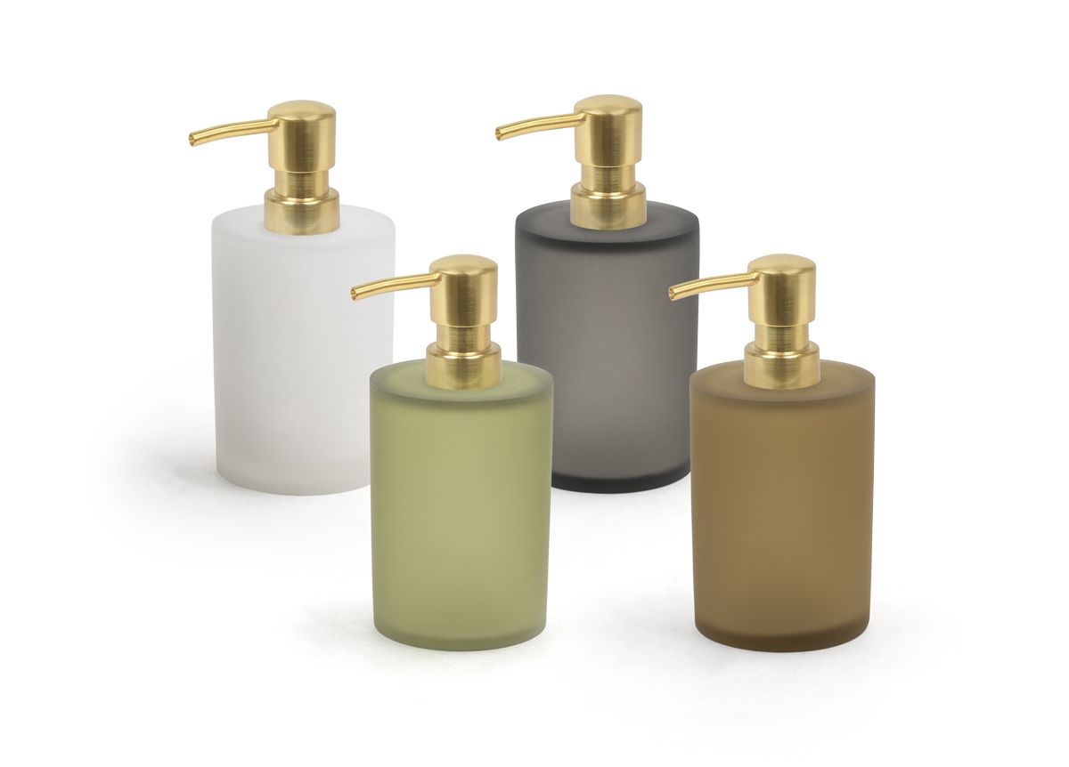 10 oz Nassau Pump - with Matte Brass Pump