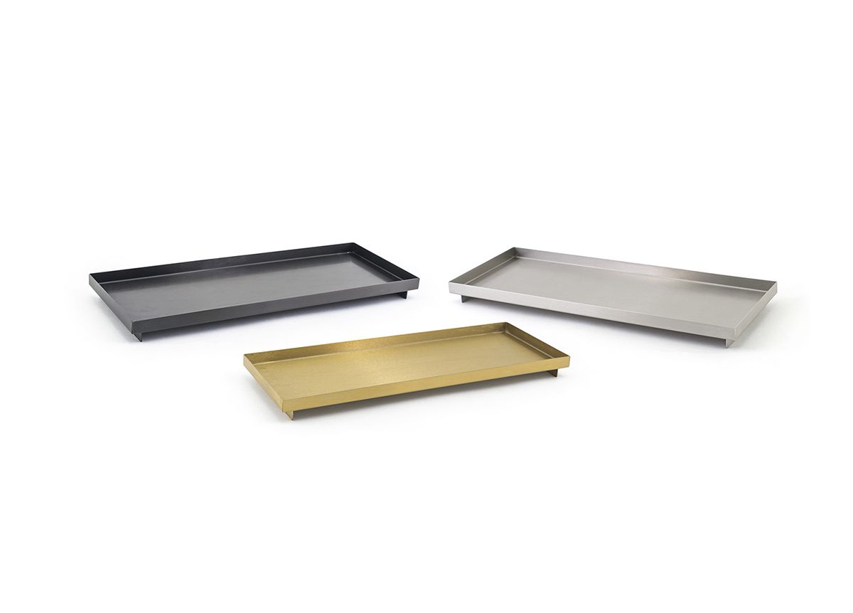 12.25" x 4.75" Brushed Stainless Tray