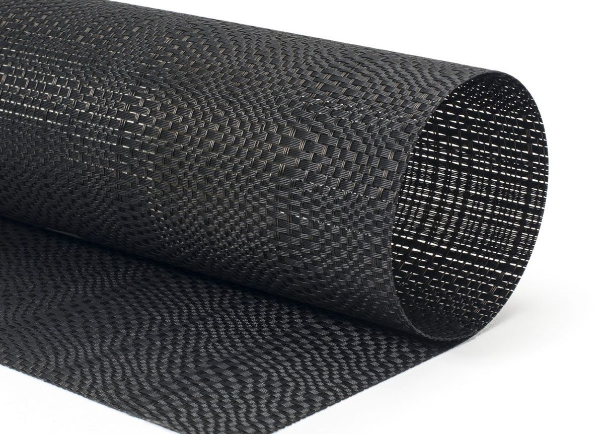Alfombra Metroweave® de tejido aleatorio, 40,6 cm x 30,5 cm - Negro